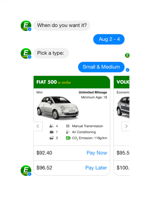 Europcar Chat Bot